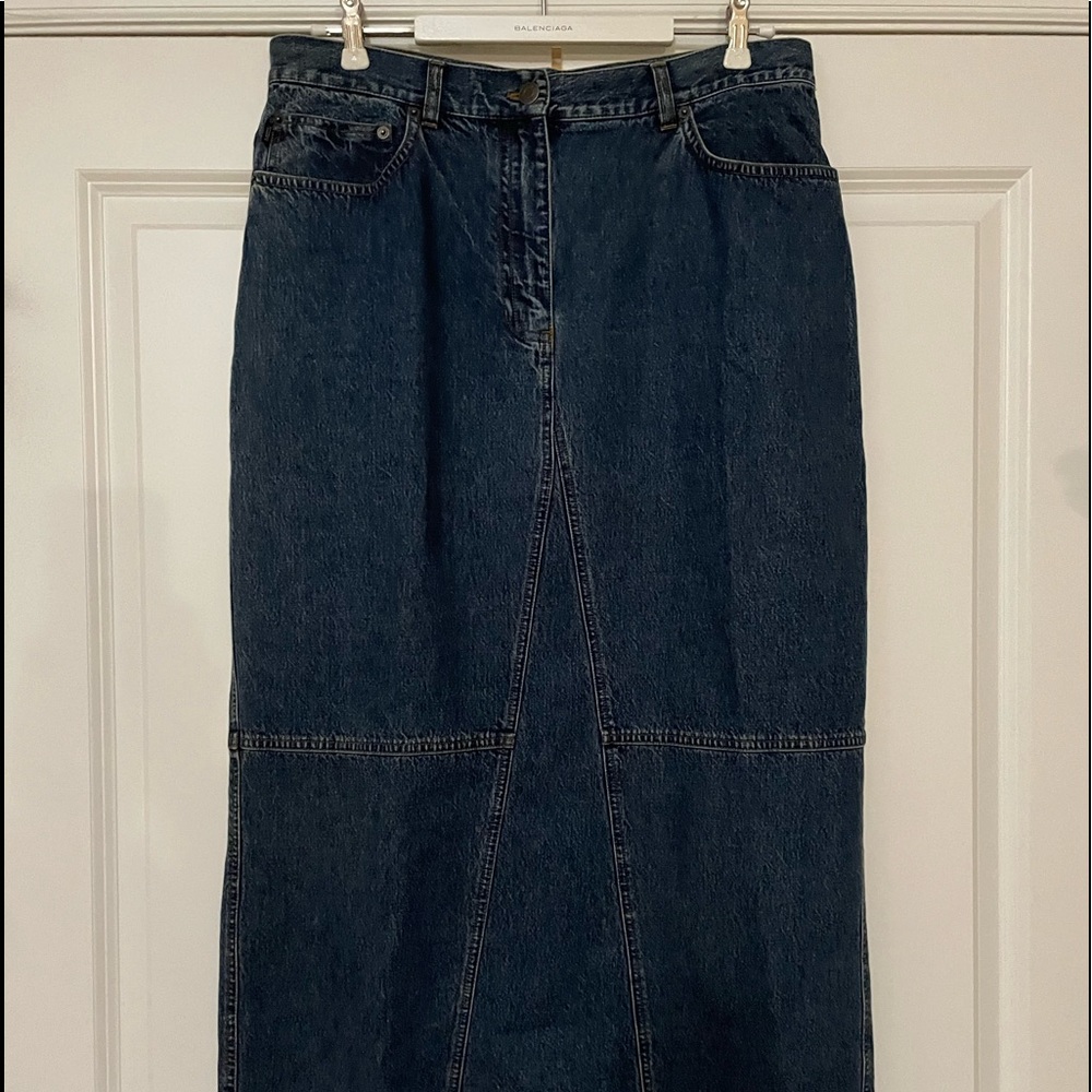 Ralph Lauren Jeans Co Denim Maxi Skirt! Size 14! 100% Cotton